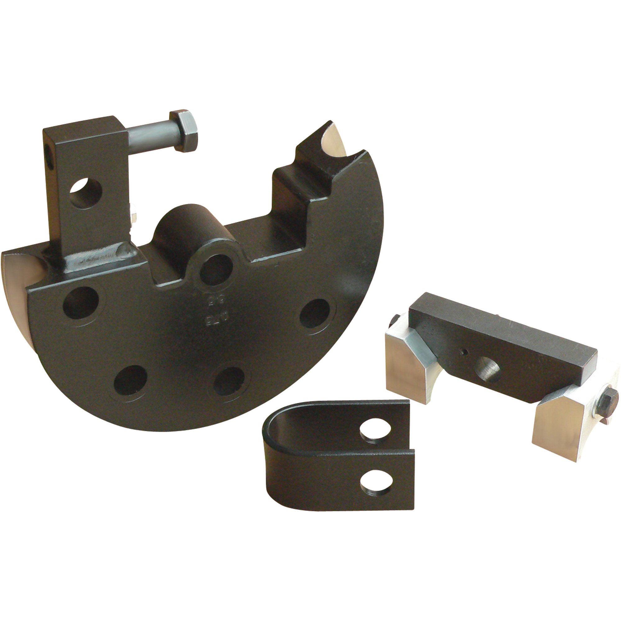 JD Squared Round Tube Die Set — 2in. (6.5in.180°), Minimum Wall